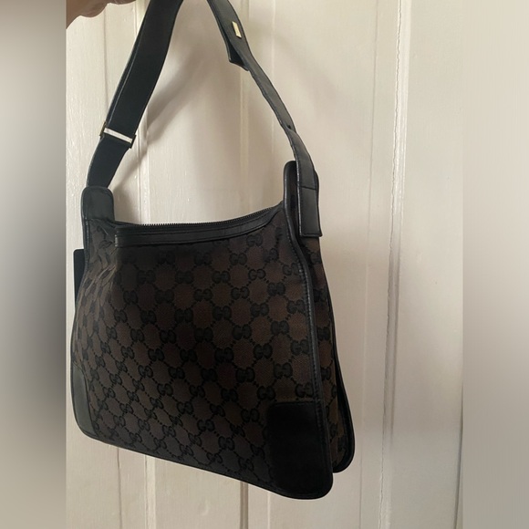 Preloved GUCCI shoulder bag blk tote bag, Made in Italy. size: M - Picture 4 of 11